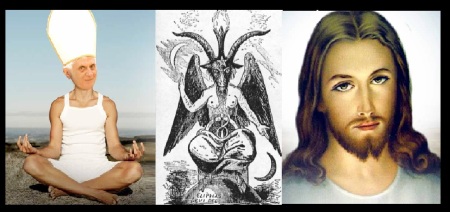 Yoga, Pope, Jesus, Satan - all together