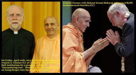 Clooney, Hindu-christian dialogue-with Hindu ISKCON and Swaminarayan Swamis